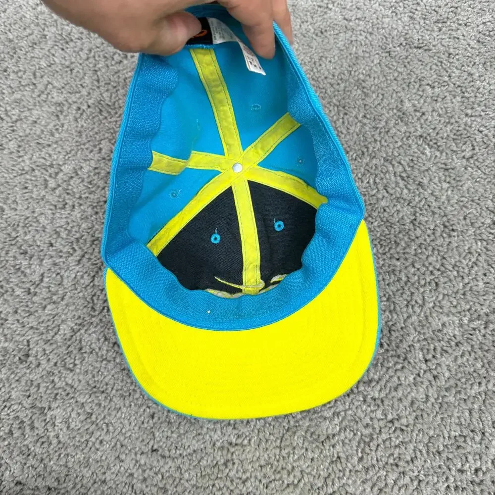 Nike 6.0 Hat Boys 8-20 Blue Yellow Swoosh Fitted Baseball Cap Casual Youth